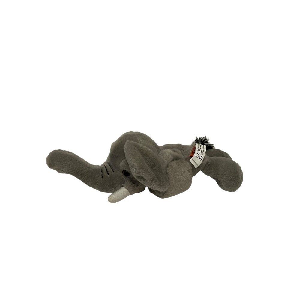 Wild Republic Plush Elephant Slap Bracelet Stuffed Animal Hugger Toy 10" Gray